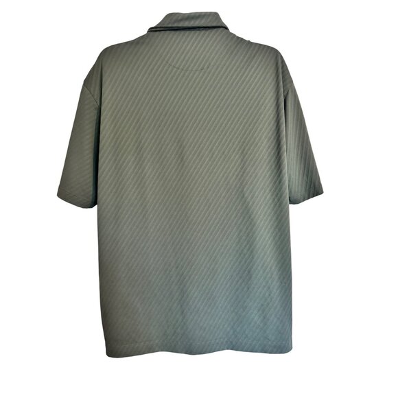 Tiger Woods Collection Size Medium Textured Green Nike Dry Fit Polo Men's Golf S - Picture 3 of 9